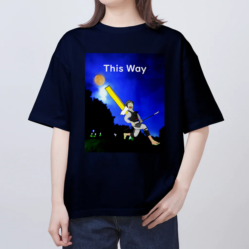 KIYOSUMI SLEEPS 【SHIKA.SOJI】のThis Way  【 SHIKA SOJI 】 オーバーサイズTシャツ