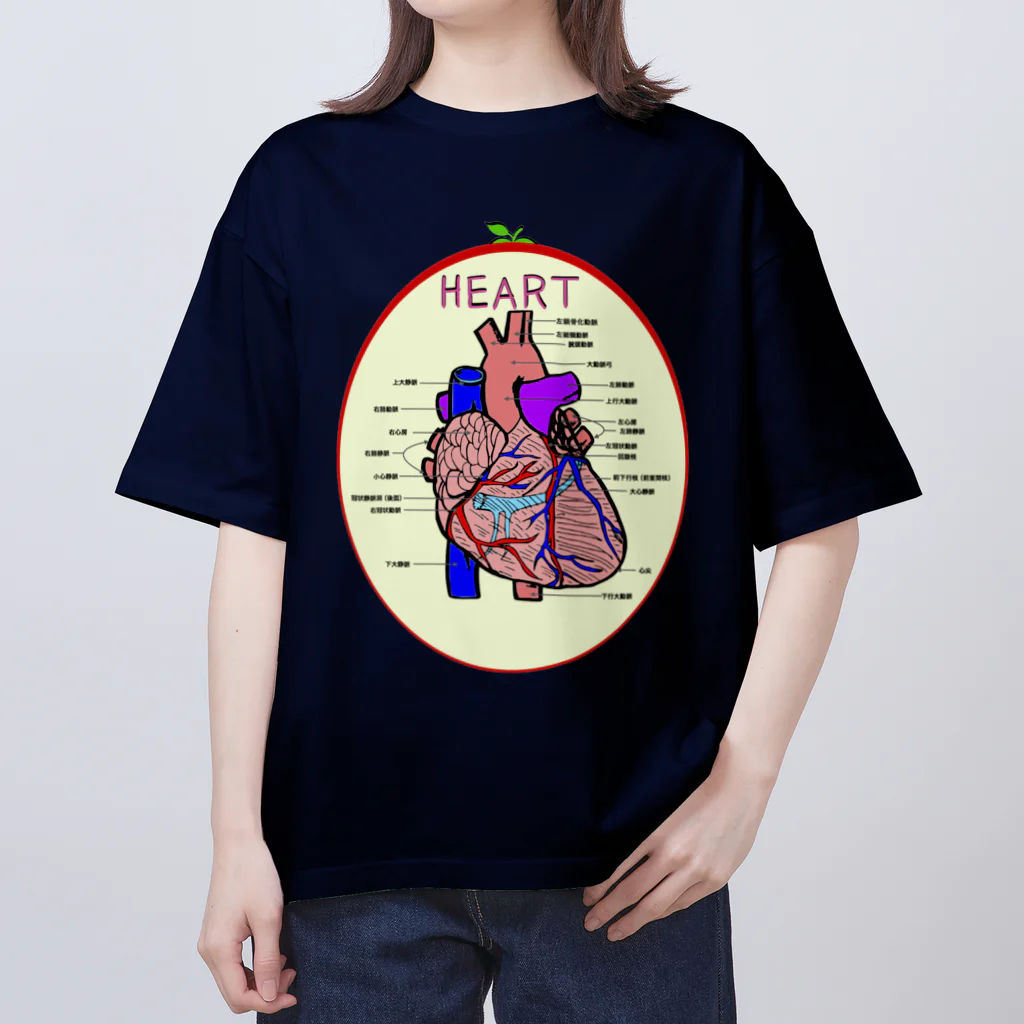 カズヨシ太郎のお店　Kazuyoshi Taro's shopの心臓　HEART オーバーサイズTシャツ