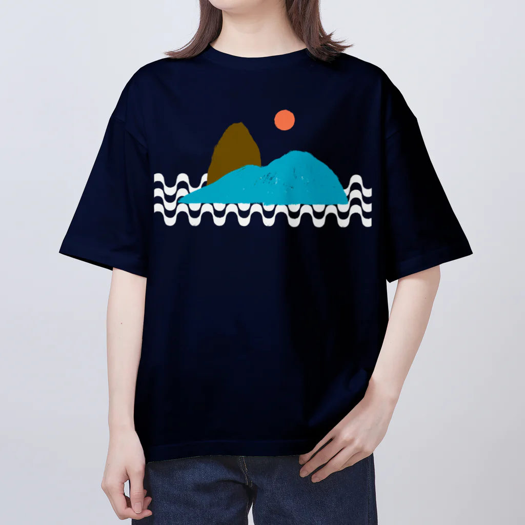 IZANAMI by Akane Yabushitaのシュガーロフ・マウンテン（Night/背景透明） オーバーサイズTシャツ