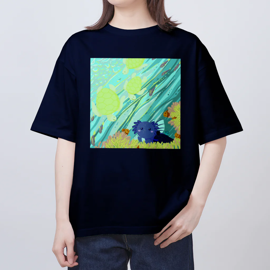 ariariartのBlue submarine【コラボ作品】 Oversized T-Shirt