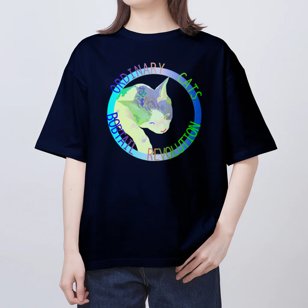 『NG （Niche・Gate）』ニッチゲート-- IN SUZURIのOrdinary Cats07h.t.(冬) Oversized T-Shirt