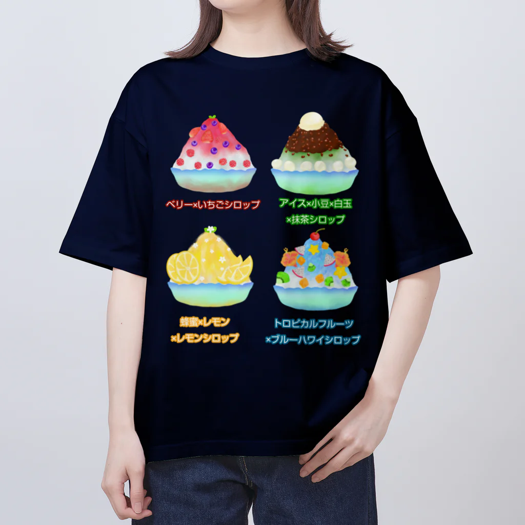 Lily bird（リリーバード）のかき氷4種類 オーバーサイズTシャツ