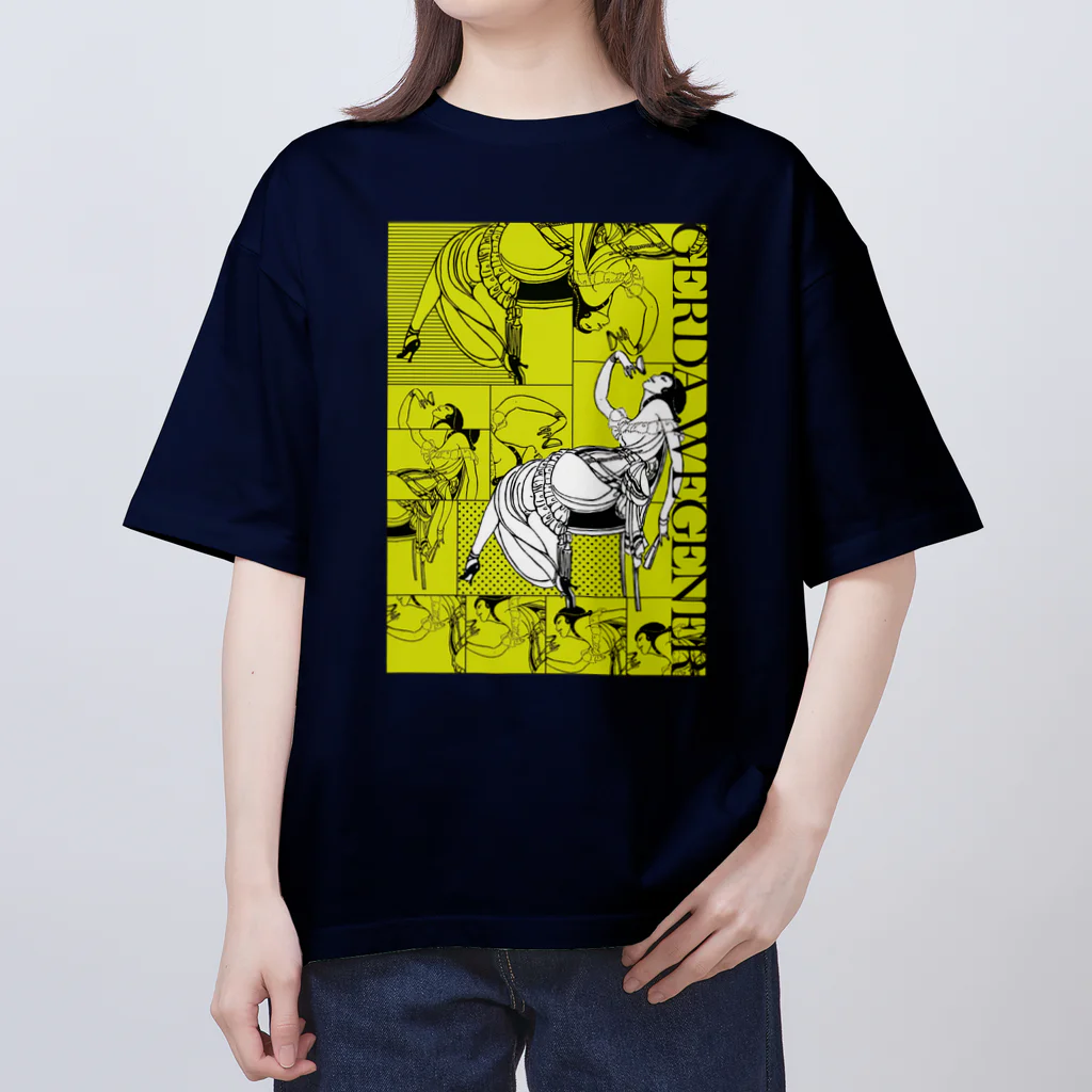 Cordelia　SUZURI分室のGERDA "Collage yellow" オーバーサイズTシャツ