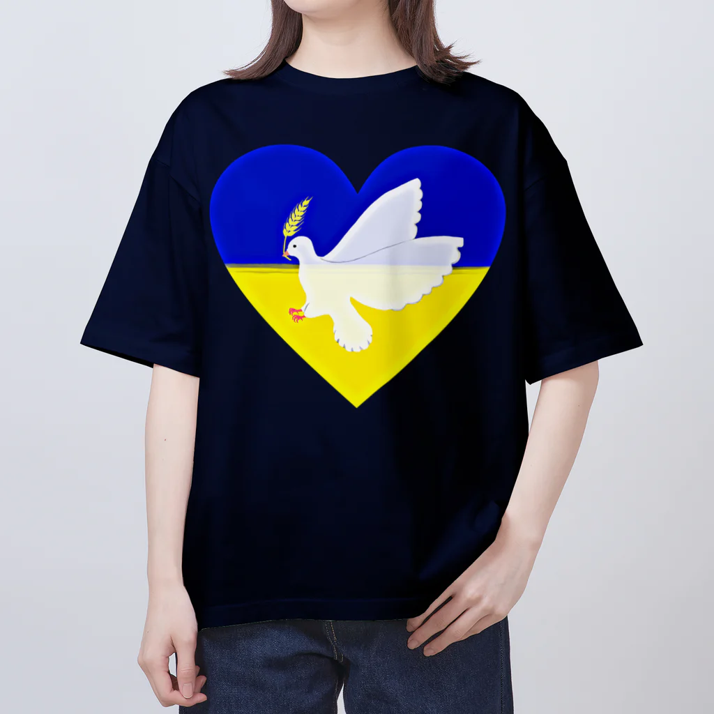 LalaHangeulのPray For Peace ウクライナ応援 オーバーサイズTシャツ