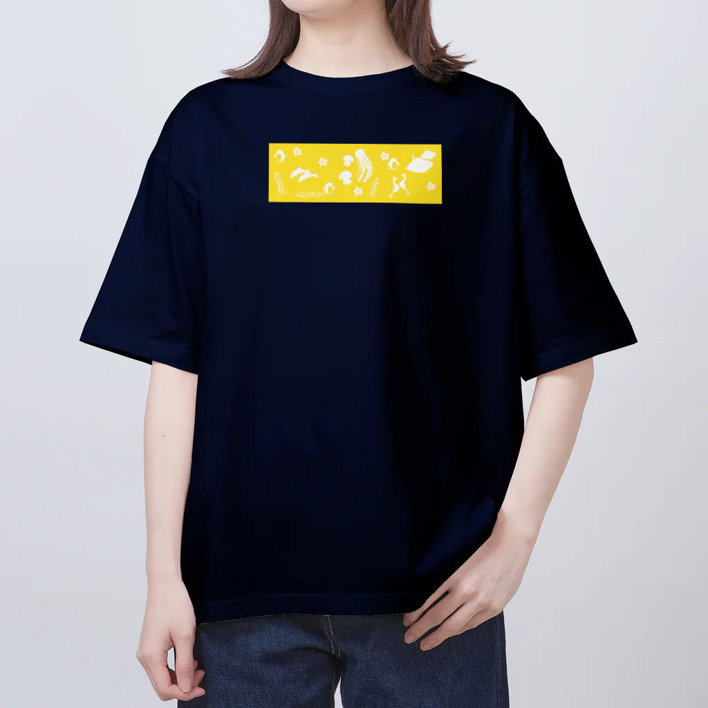 どうぶつYAのaquariumイエロー オーバーサイズTシャツ