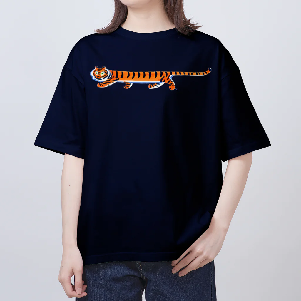 segasworksのあっちもこっちも細長いとらちゃん オーバーサイズTシャツ