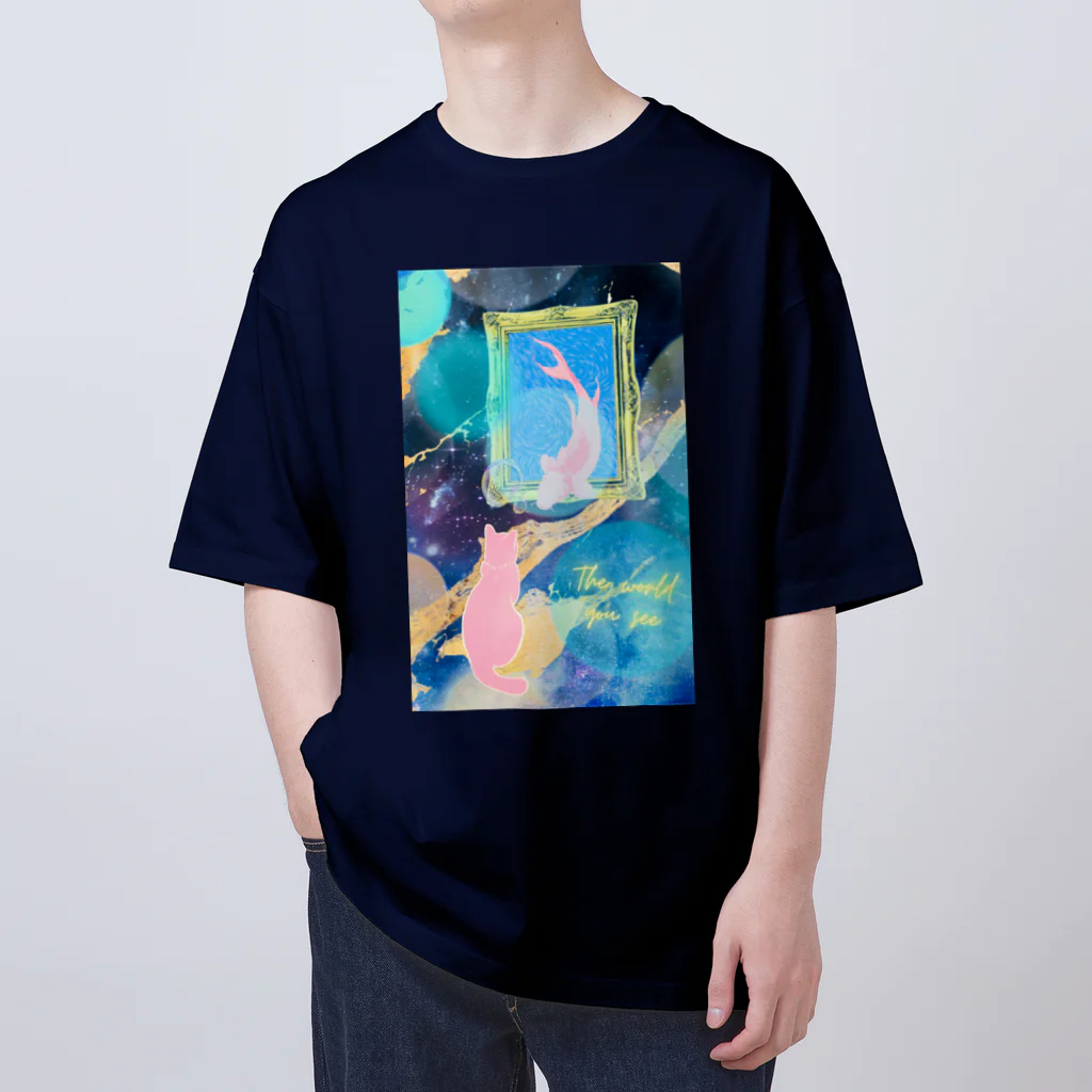 MyuKoraのThe world you see オーバーサイズTシャツ