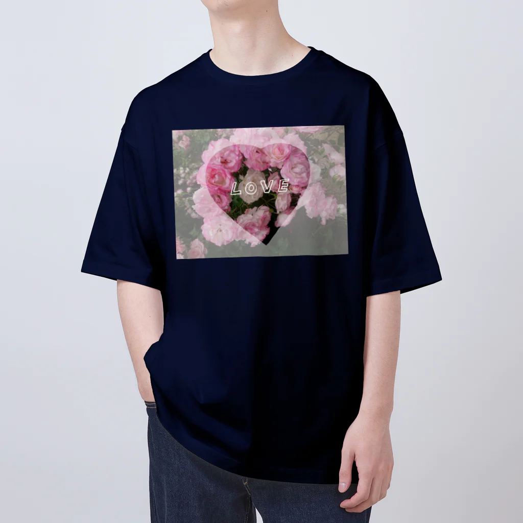 』Always Keep Sunshine in your heart🌻の薔薇の花はお好き？？ Oversized T-Shirt