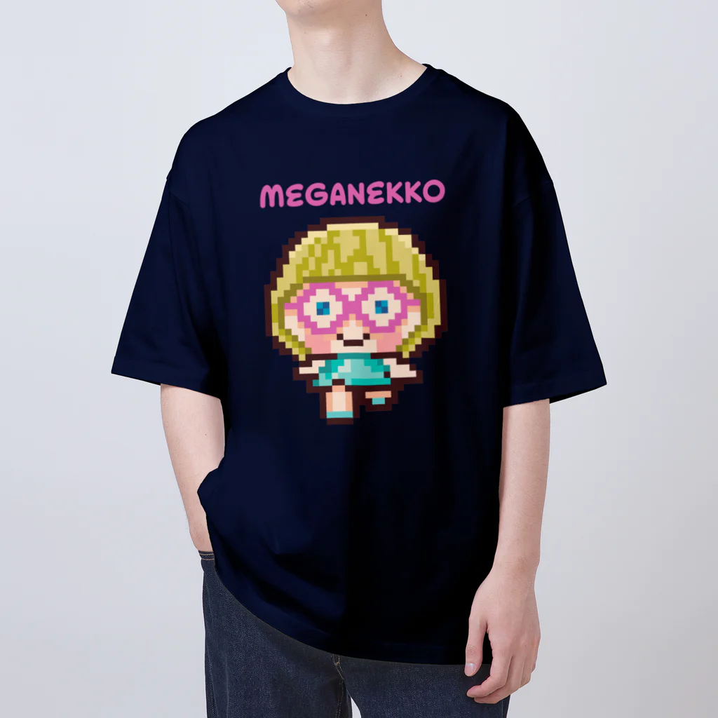 TICTOCのどうぶつショップのめがねっ子（ロゴあり） Oversized T-Shirt