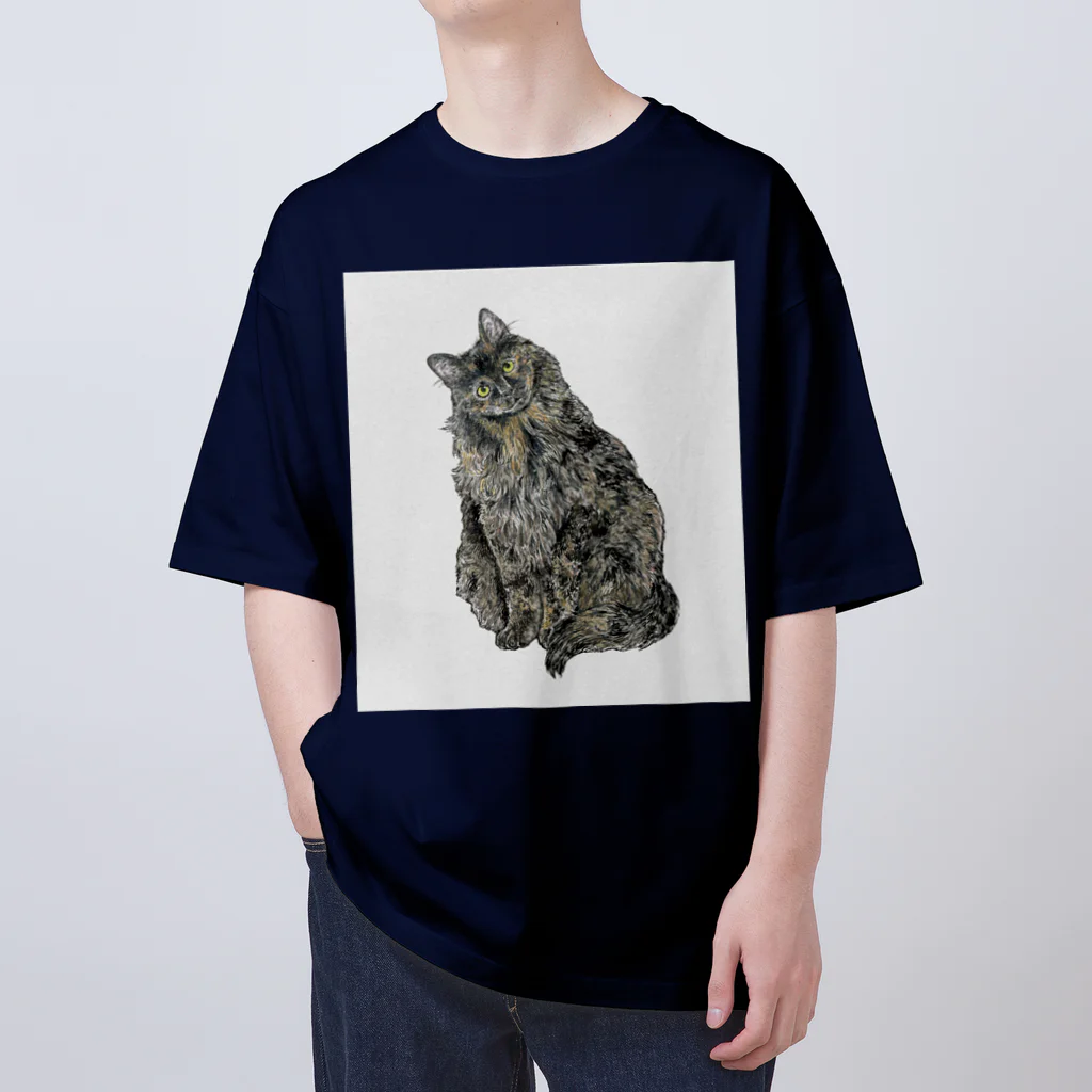 ネコノートショップ（neco-note shop）のショコラ（てんしんらんまんな☆ラッキー） Oversized T-Shirt