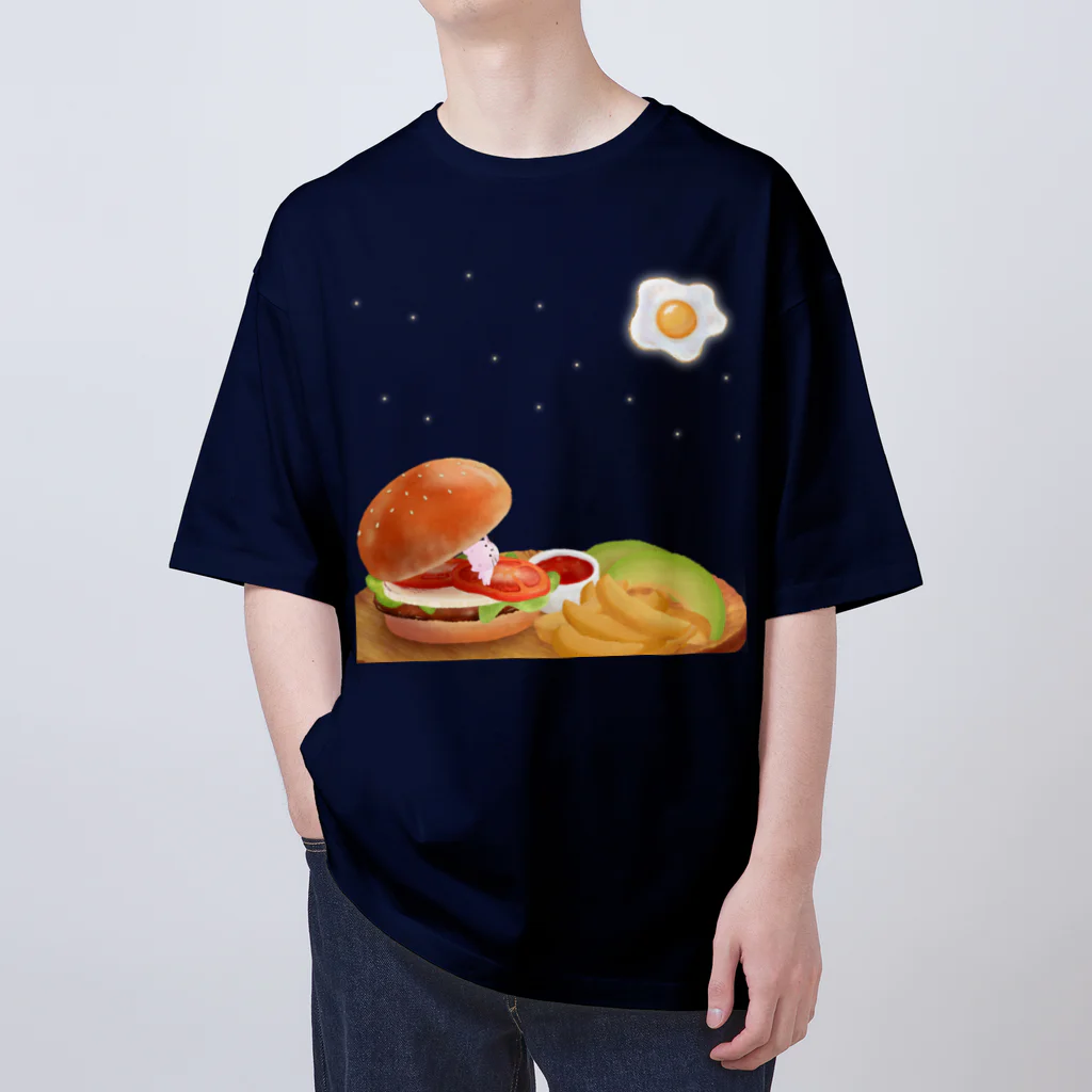 mifの月見バーガー🍔 オーバーサイズTシャツ