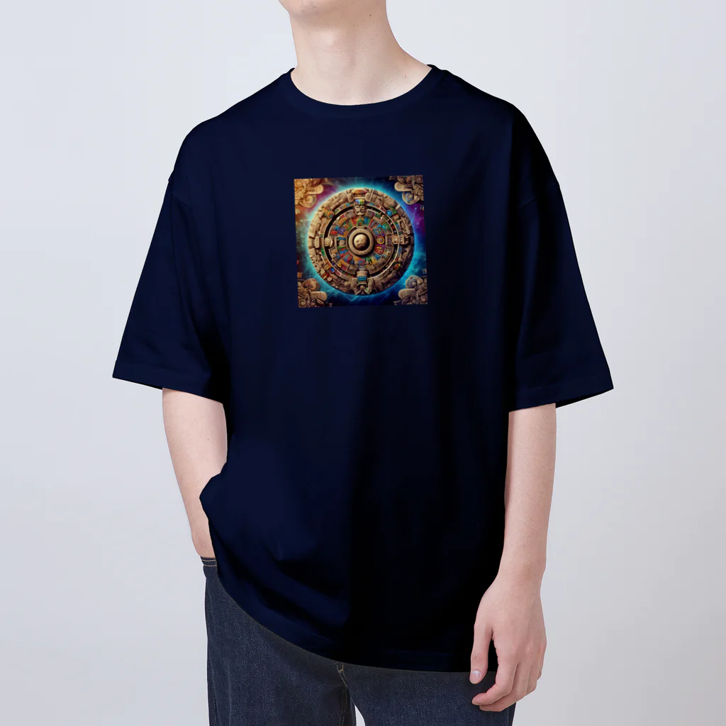 終わらない夢🌈のマヤカレンダー的なイラスト オーバーサイズTシャツ