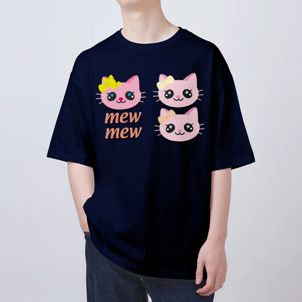 Illustrator Moca&Ram shopのこねこのミューミュー オーバーサイズTシャツ