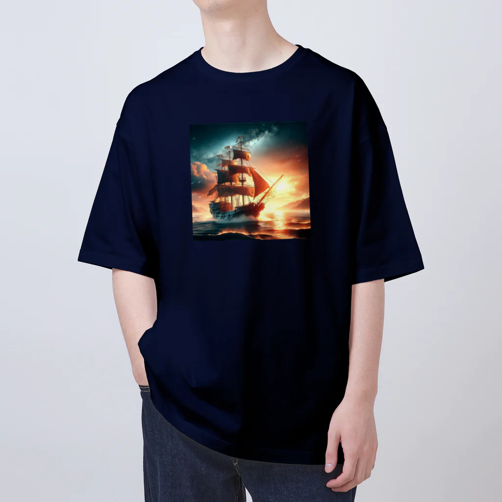 終わらない夢🌈の冒険船🚢✨ Oversized T-Shirt