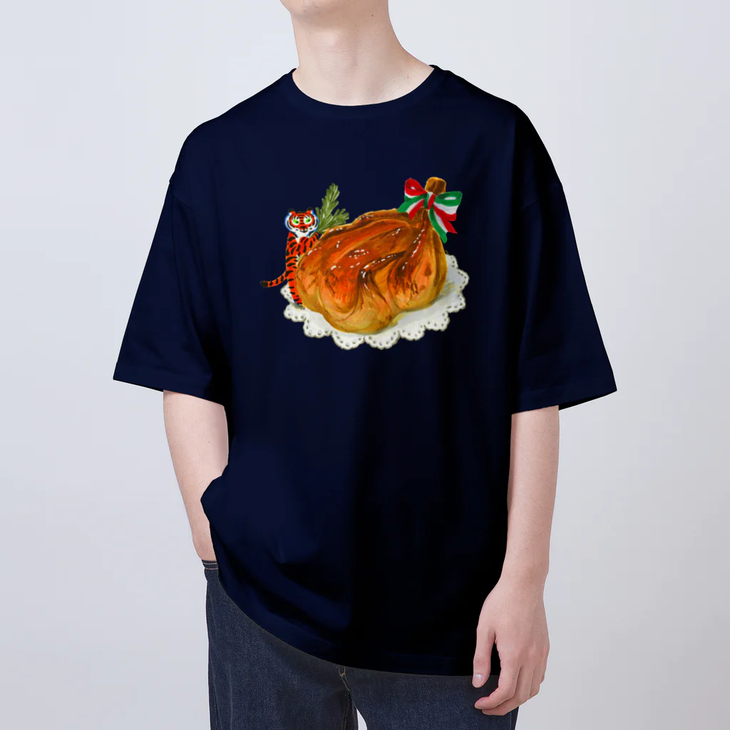 segasworksのローストチキンとトラちゃん オーバーサイズTシャツ