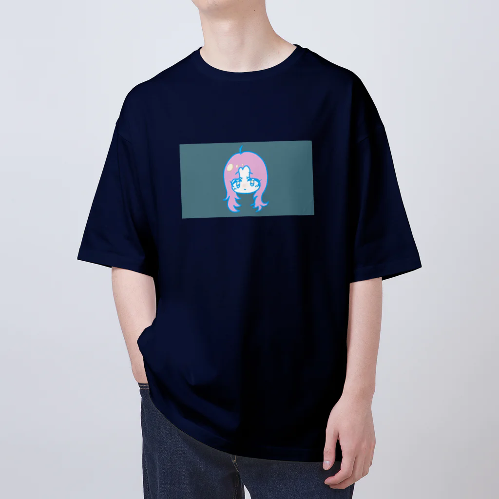 niramanjuのピンクの髪の女の子 Oversized T-Shirt