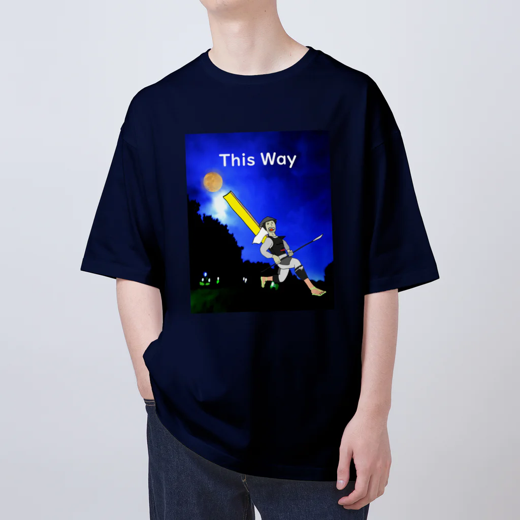 KIYOSUMI SLEEPS 【SHIKA.SOJI】のThis Way  【 SHIKA SOJI 】 オーバーサイズTシャツ