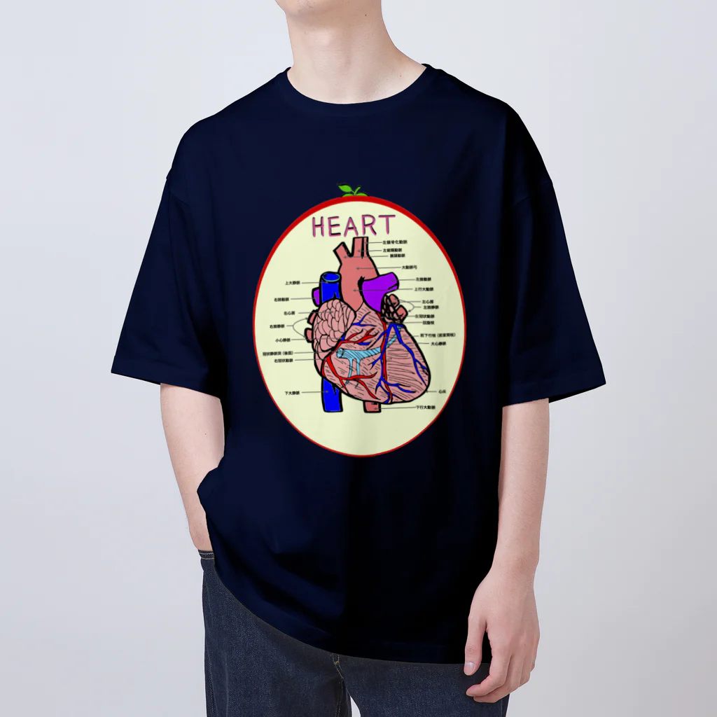 カズヨシ太郎のお店　Kazuyoshi Taro's shopの心臓　HEART オーバーサイズTシャツ