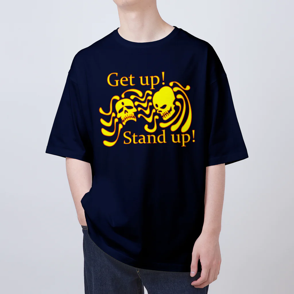 『NG （Niche・Gate）』ニッチゲート-- IN SUZURIのGet up! Stand up!（黄色） オーバーサイズTシャツ