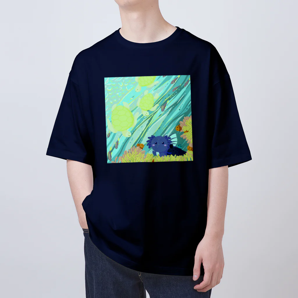 ariariartのBlue submarine【コラボ作品】 Oversized T-Shirt