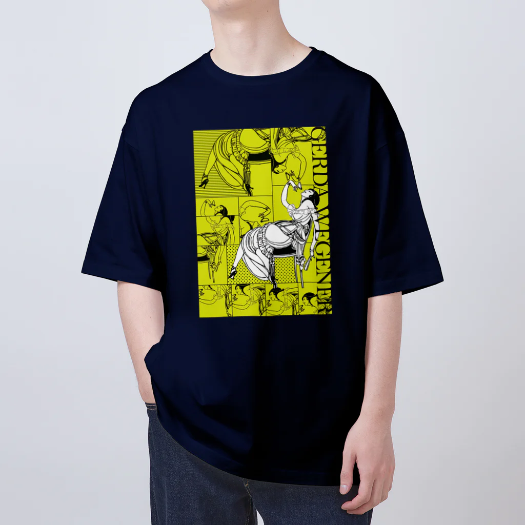 Cordelia　SUZURI分室のGERDA "Collage yellow" オーバーサイズTシャツ