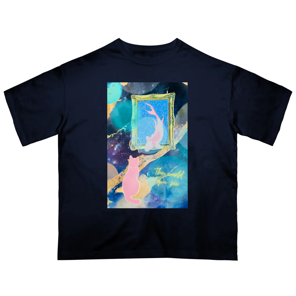 MyuKoraのThe world you see オーバーサイズTシャツ