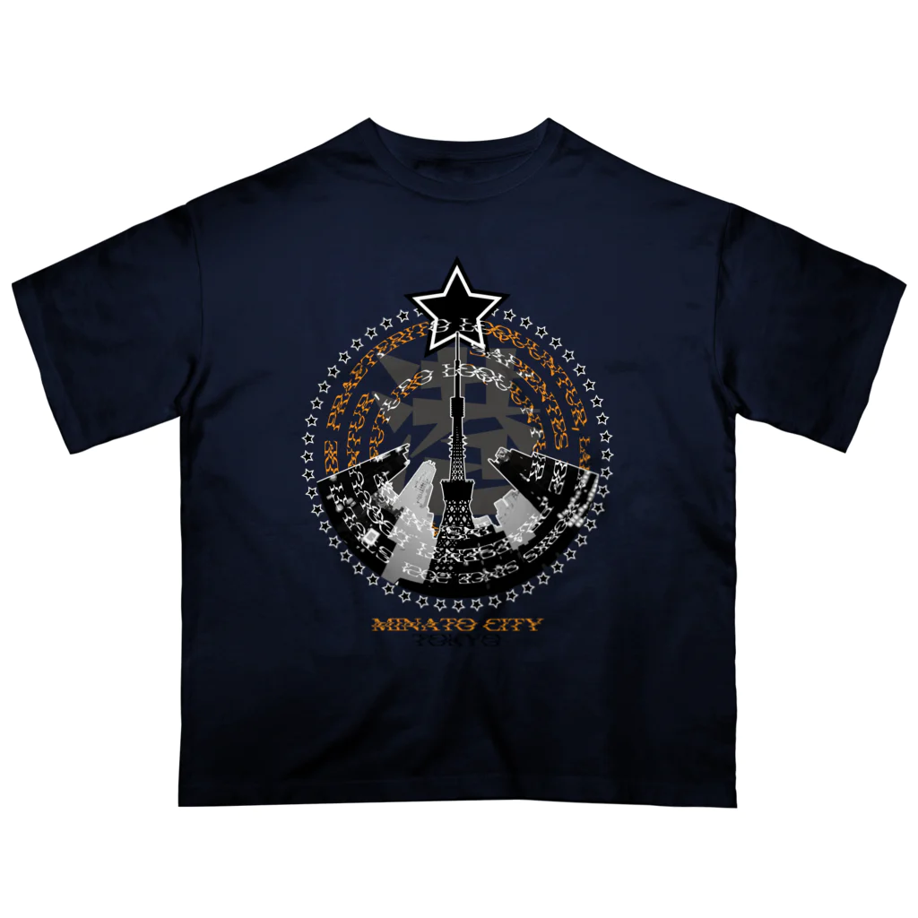 Lala Worksのミナトシティ001OR オーバーサイズTシャツ