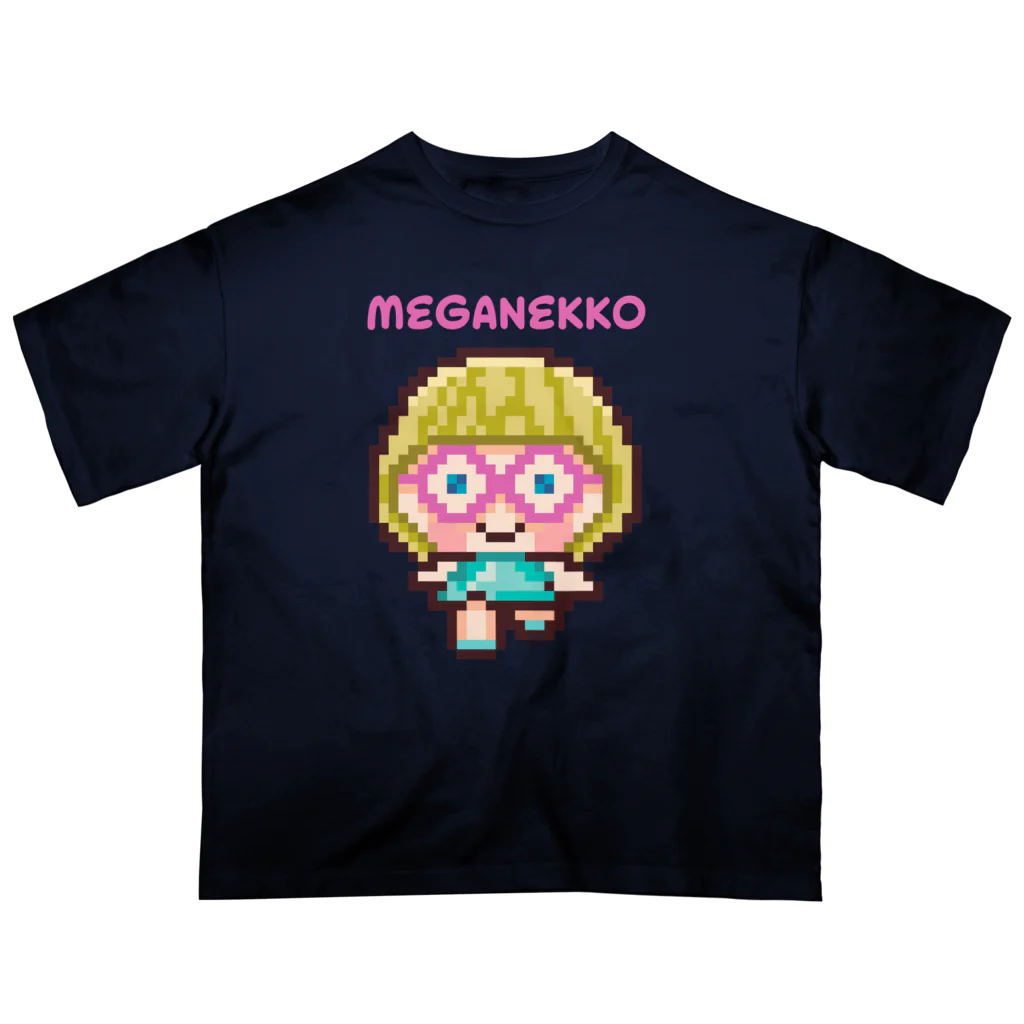 TICTOCのどうぶつショップのめがねっ子（ロゴあり） Oversized T-Shirt