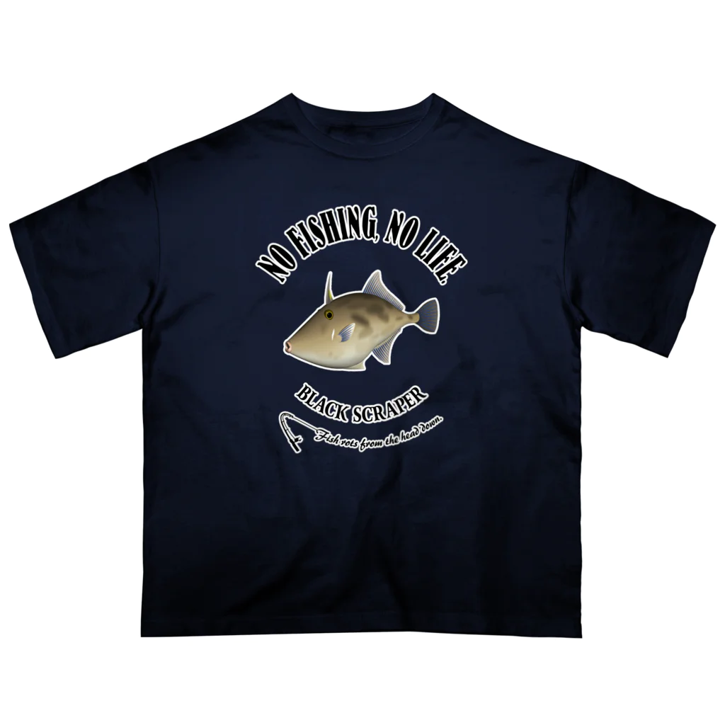 猫と釣り人のUMAZURAHAGI_10CW_1 オーバーサイズTシャツ