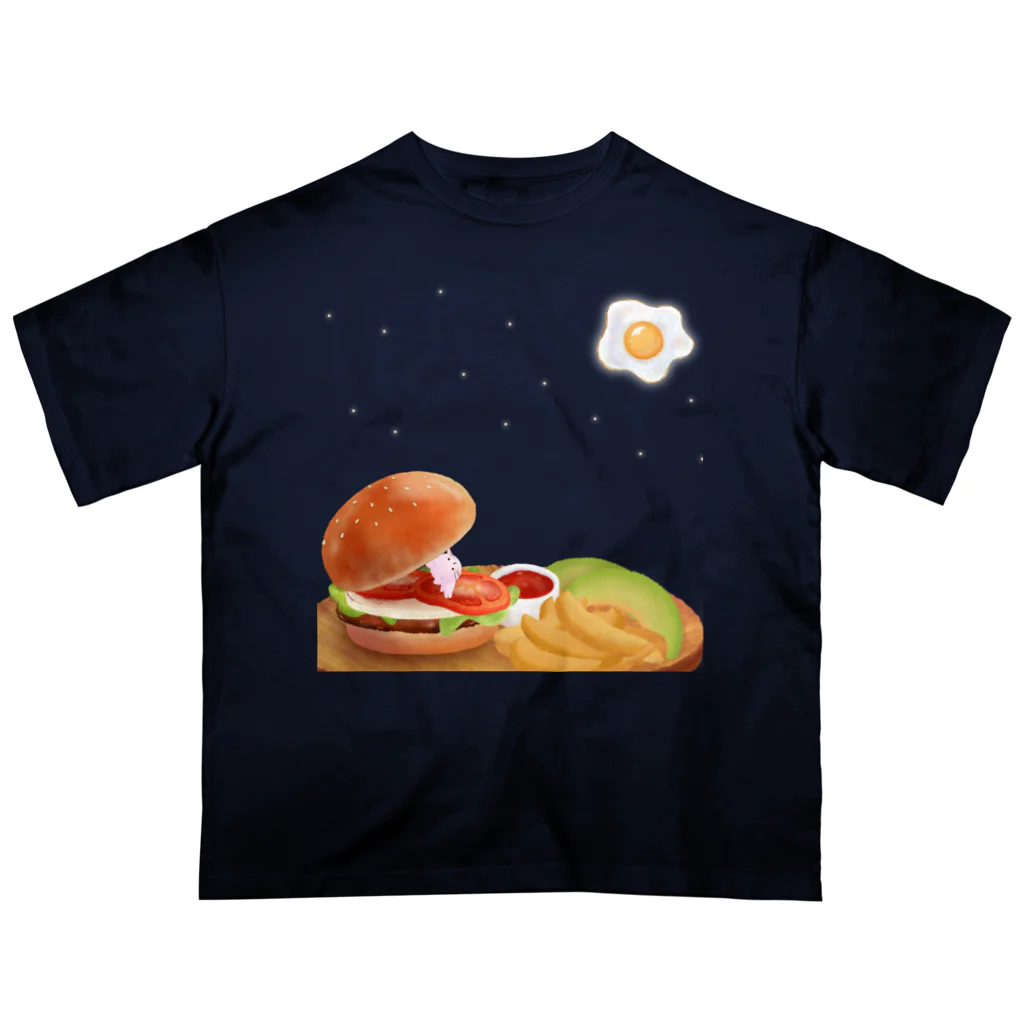 mifの月見バーガー🍔 オーバーサイズTシャツ