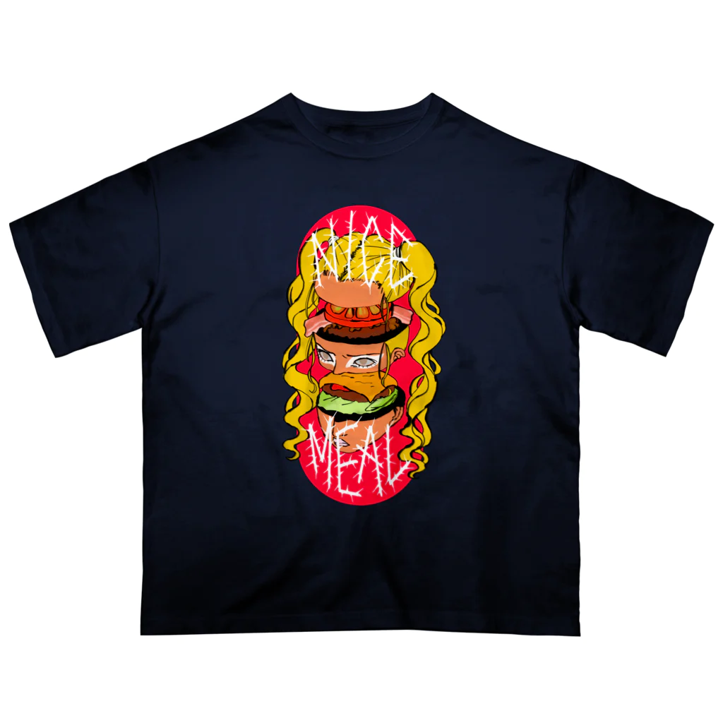 Satellite YetiのNICE MEAL オーバーサイズTシャツ