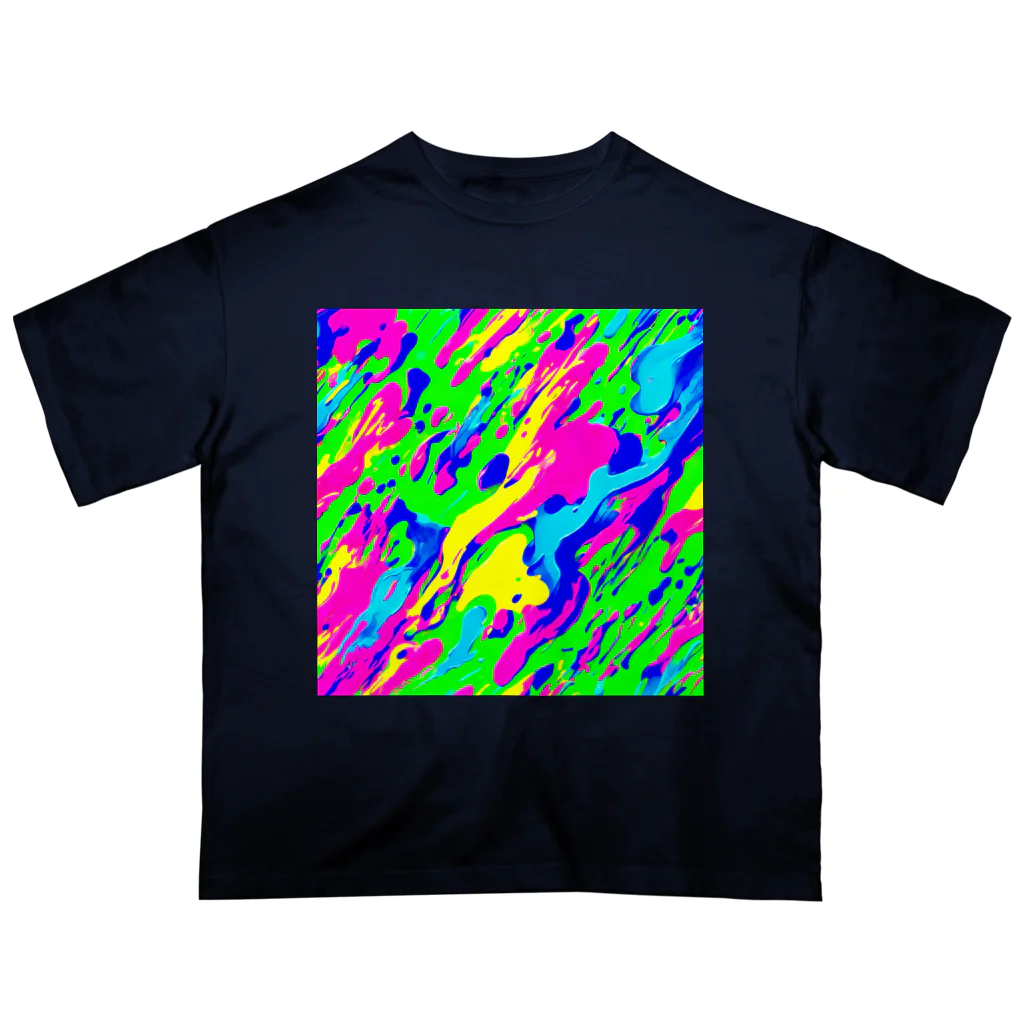 NeonLeakのペンキちゃん8 オーバーサイズTシャツ