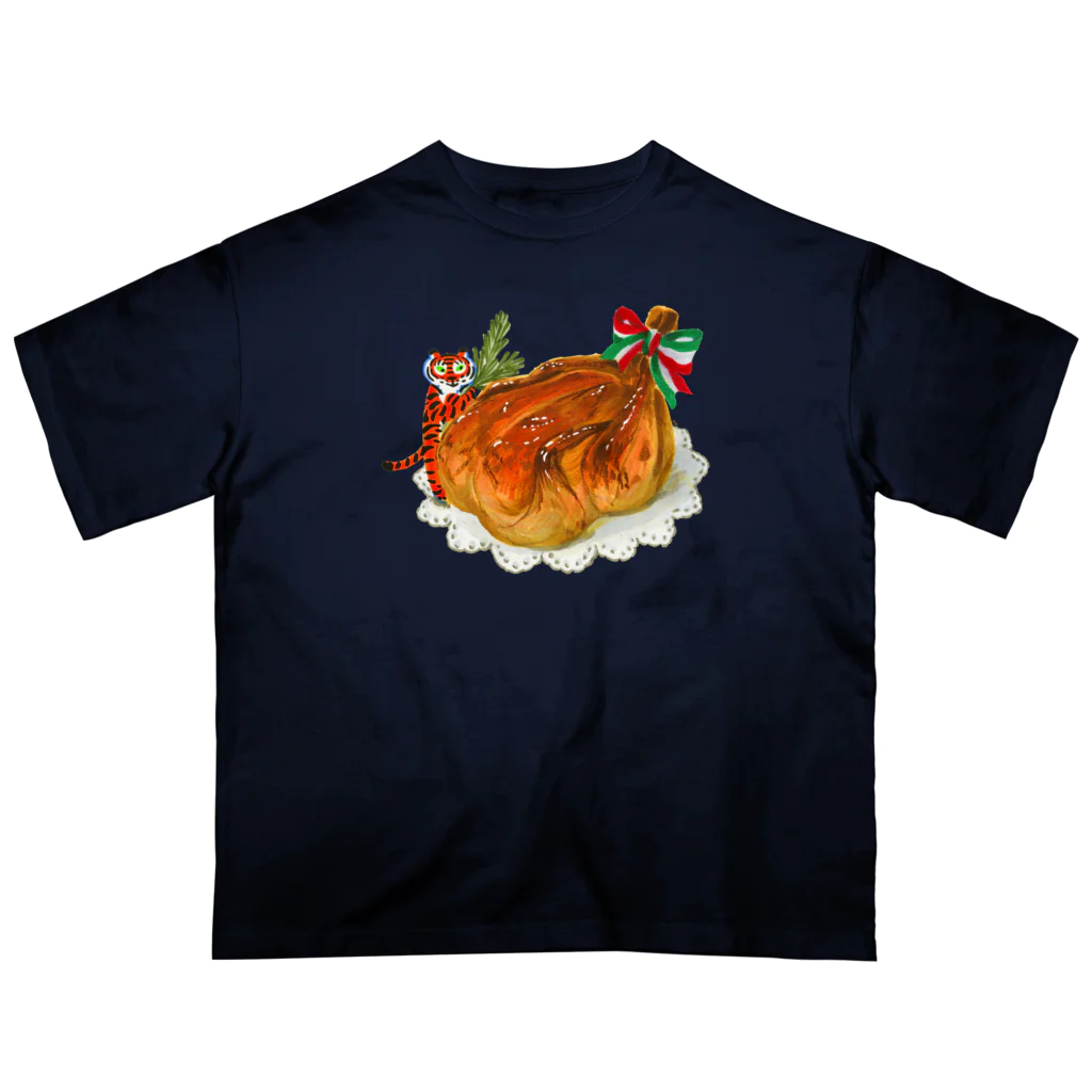 segasworksのローストチキンとトラちゃん オーバーサイズTシャツ