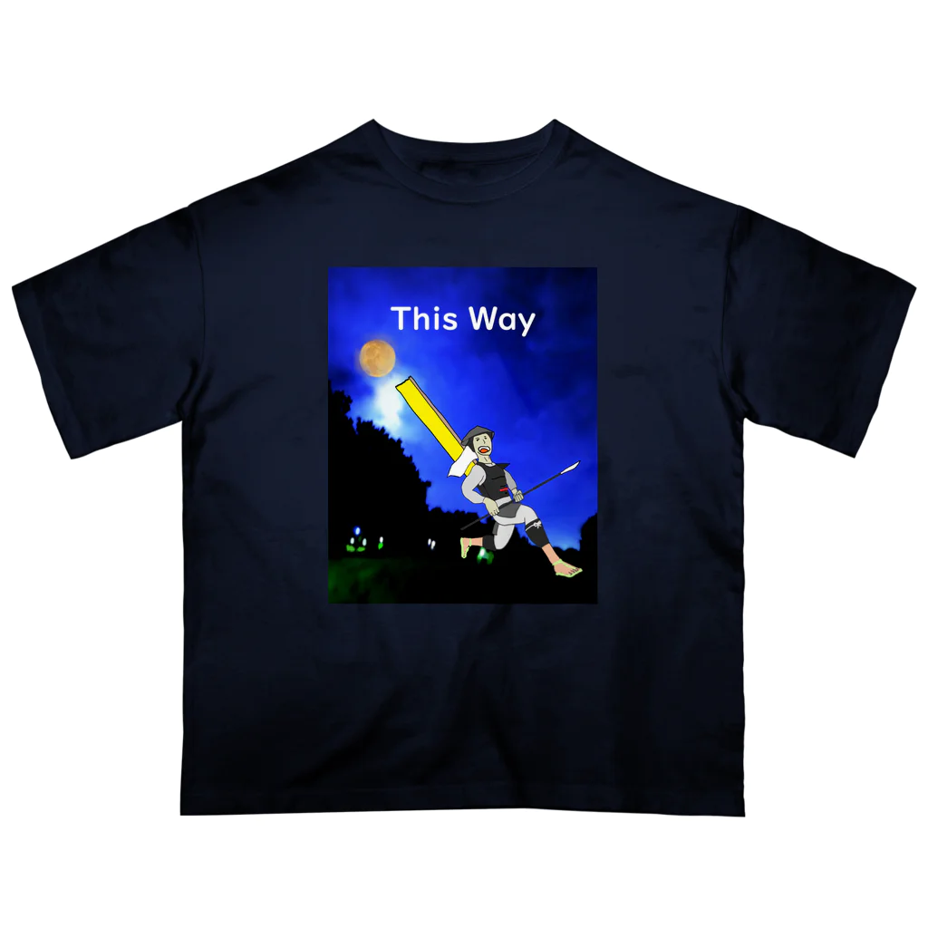 KIYOSUMI SLEEPS 【SHIKA.SOJI】のThis Way  【 SHIKA SOJI 】 オーバーサイズTシャツ