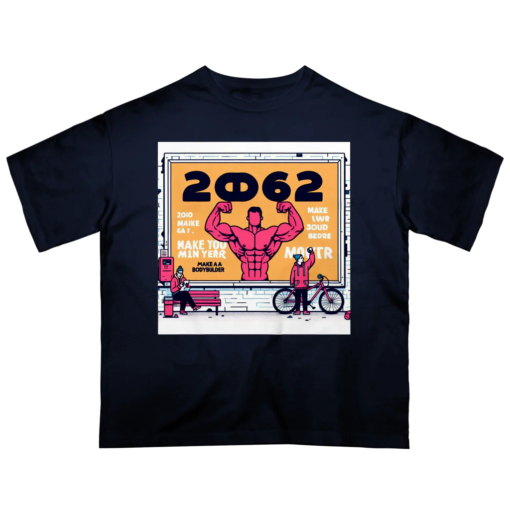 ヘッヘンのお店の【2062】アート オーバーサイズTシャツ