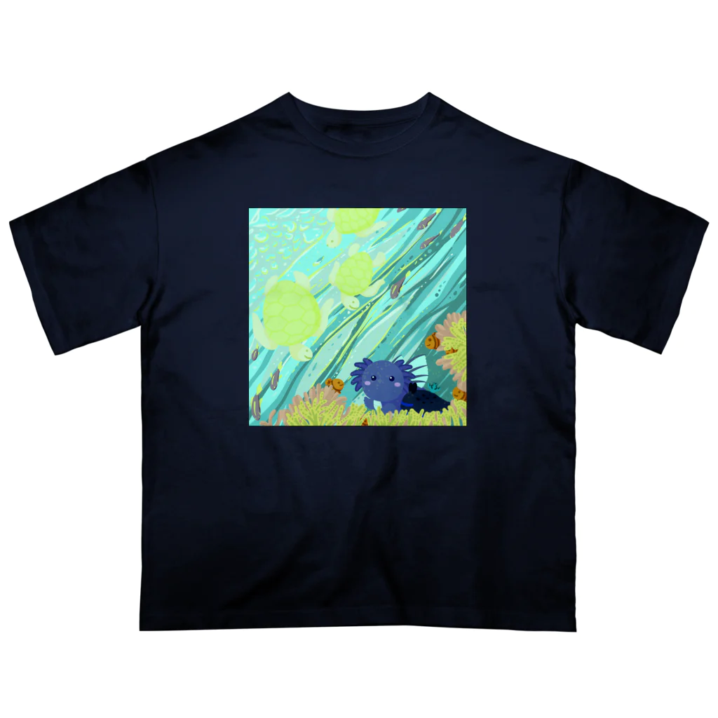 ariariartのBlue submarine【コラボ作品】 Oversized T-Shirt