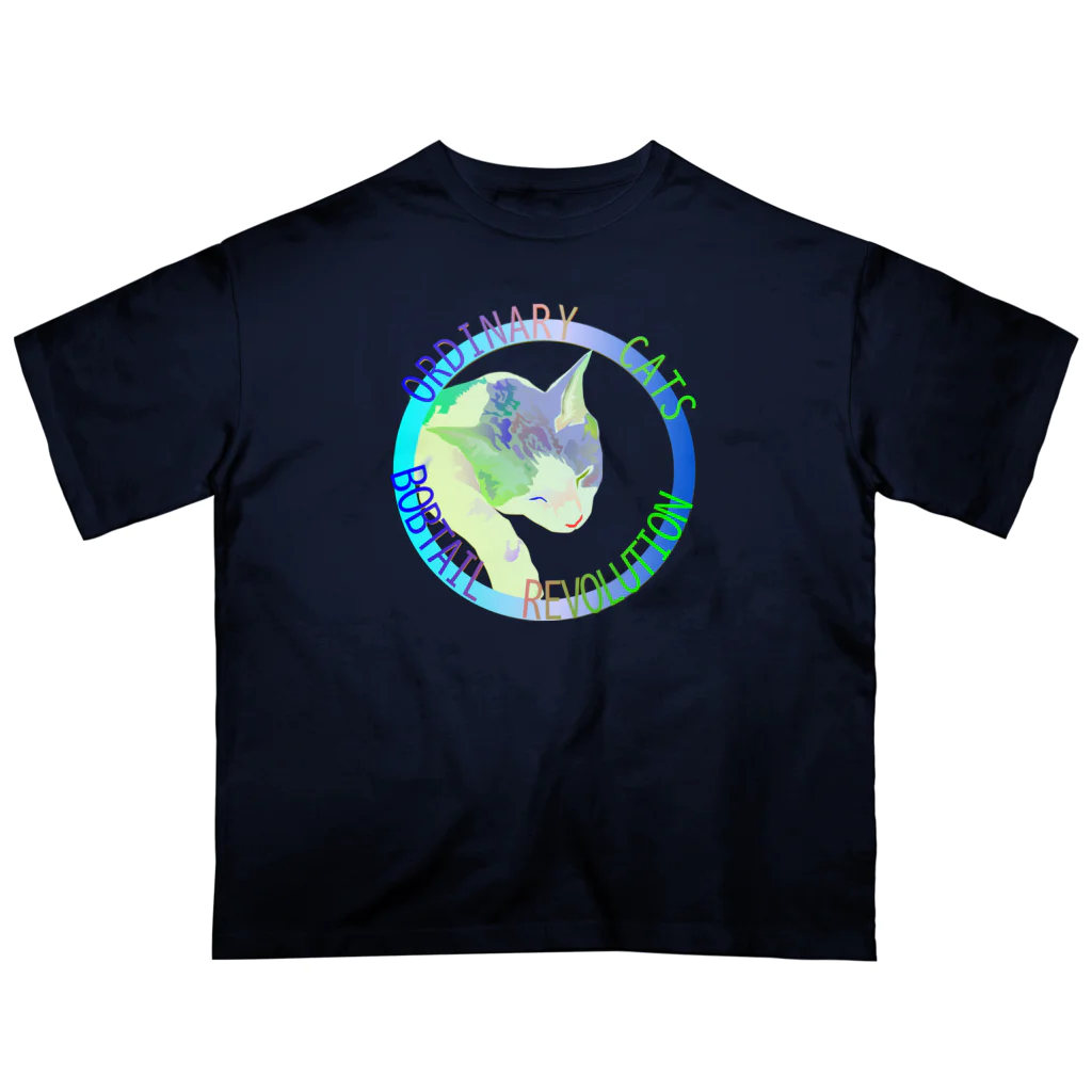 『NG （Niche・Gate）』ニッチゲート-- IN SUZURIのOrdinary Cats07h.t.(冬) Oversized T-Shirt