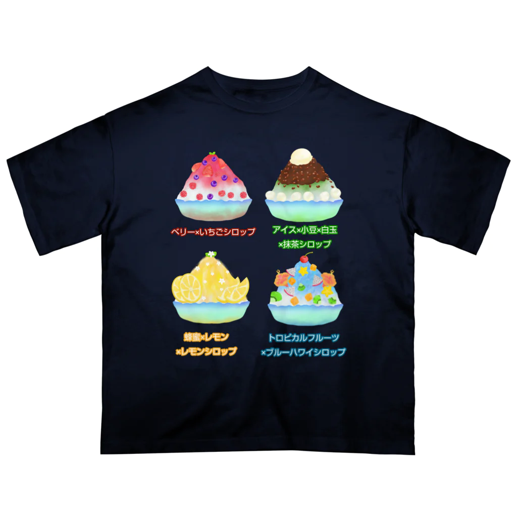 Lily bird（リリーバード）のかき氷4種類 オーバーサイズTシャツ