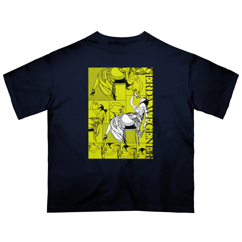 Cordelia　SUZURI分室のGERDA "Collage yellow" オーバーサイズTシャツ