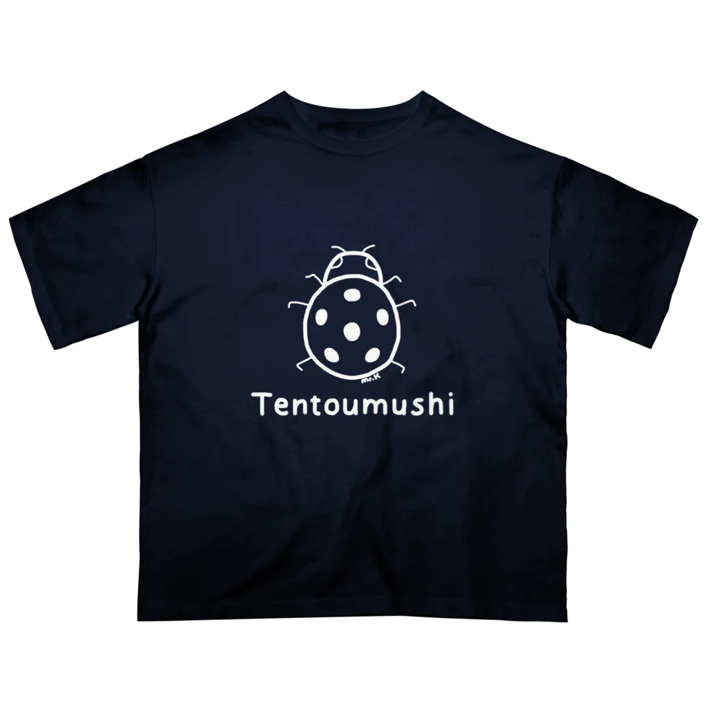 MrKShirtsのTentoumushi (てんとう虫) 白デザイン Oversized T-Shirt