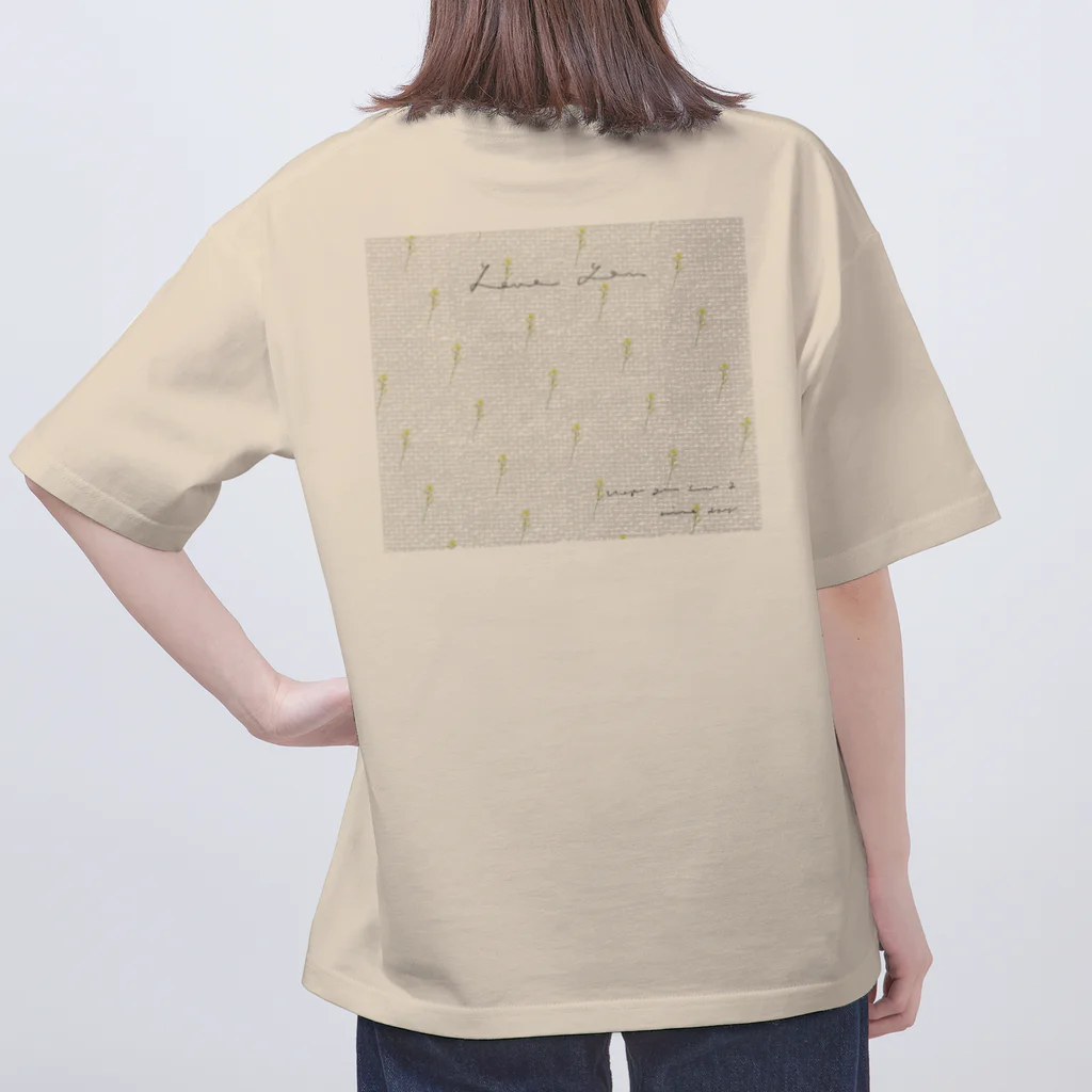 rilybiiのNANOHANA , Logo Message . Oversized T-Shirt