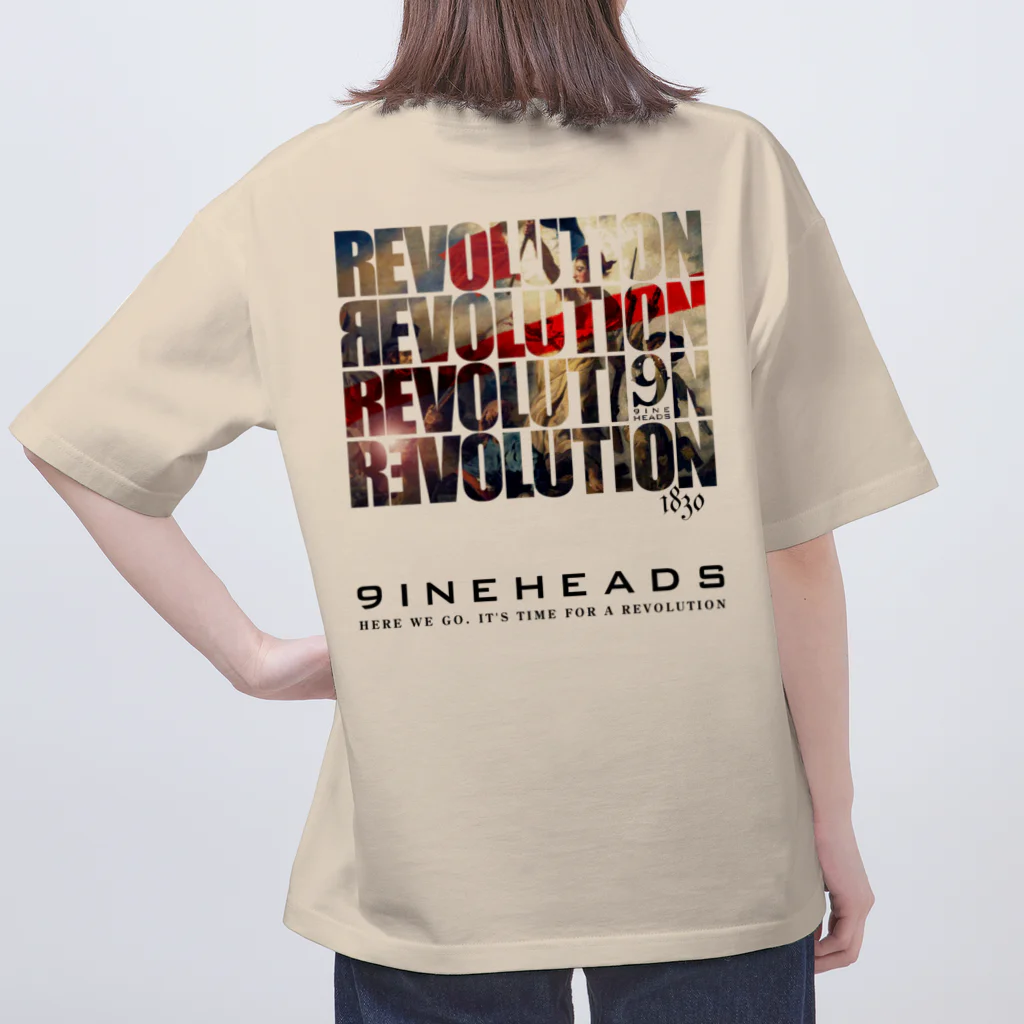 9INEHEADSのREV_Black オーバーサイズTシャツ