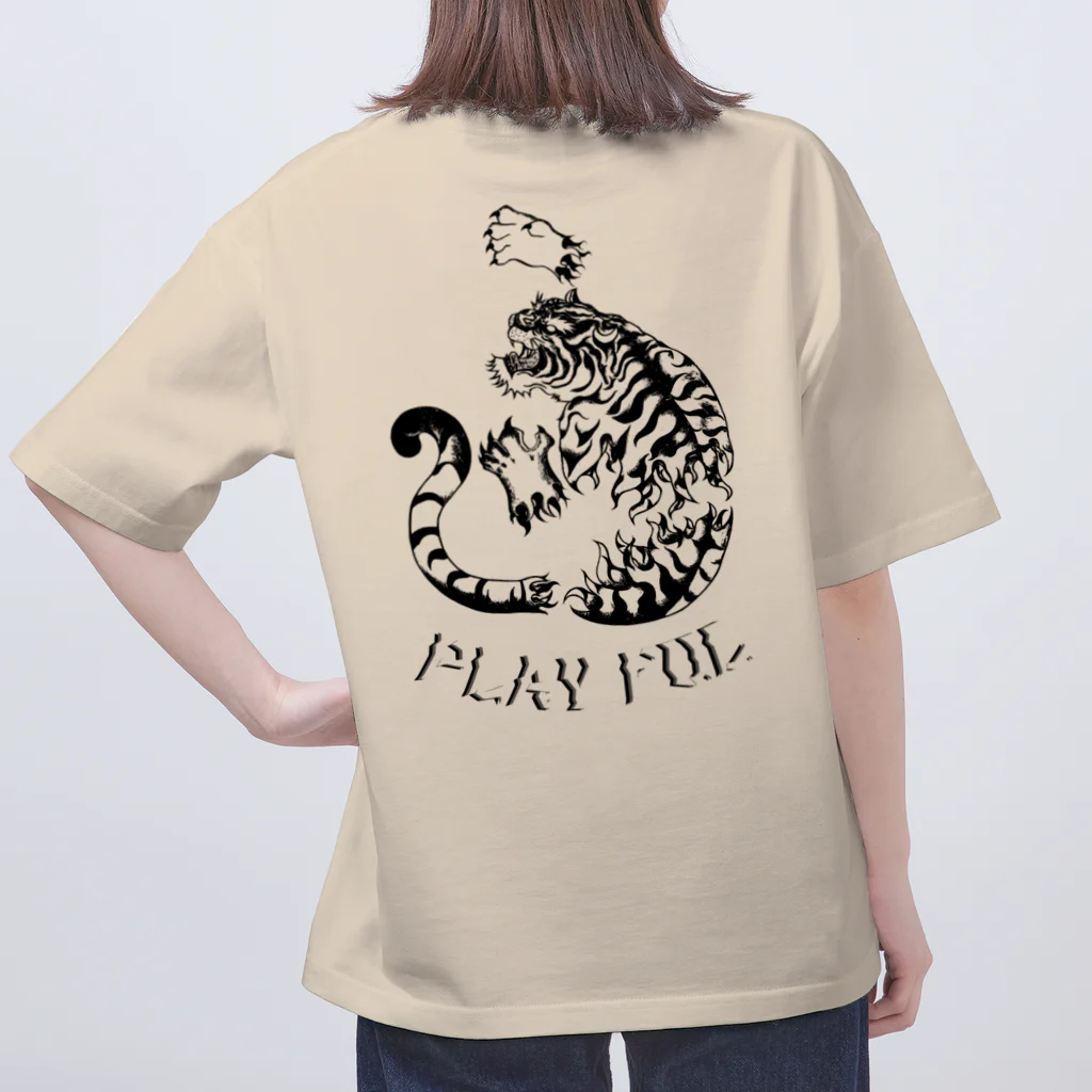 PLAY　FULのWhiteTIGER1 Oversized T-Shirt