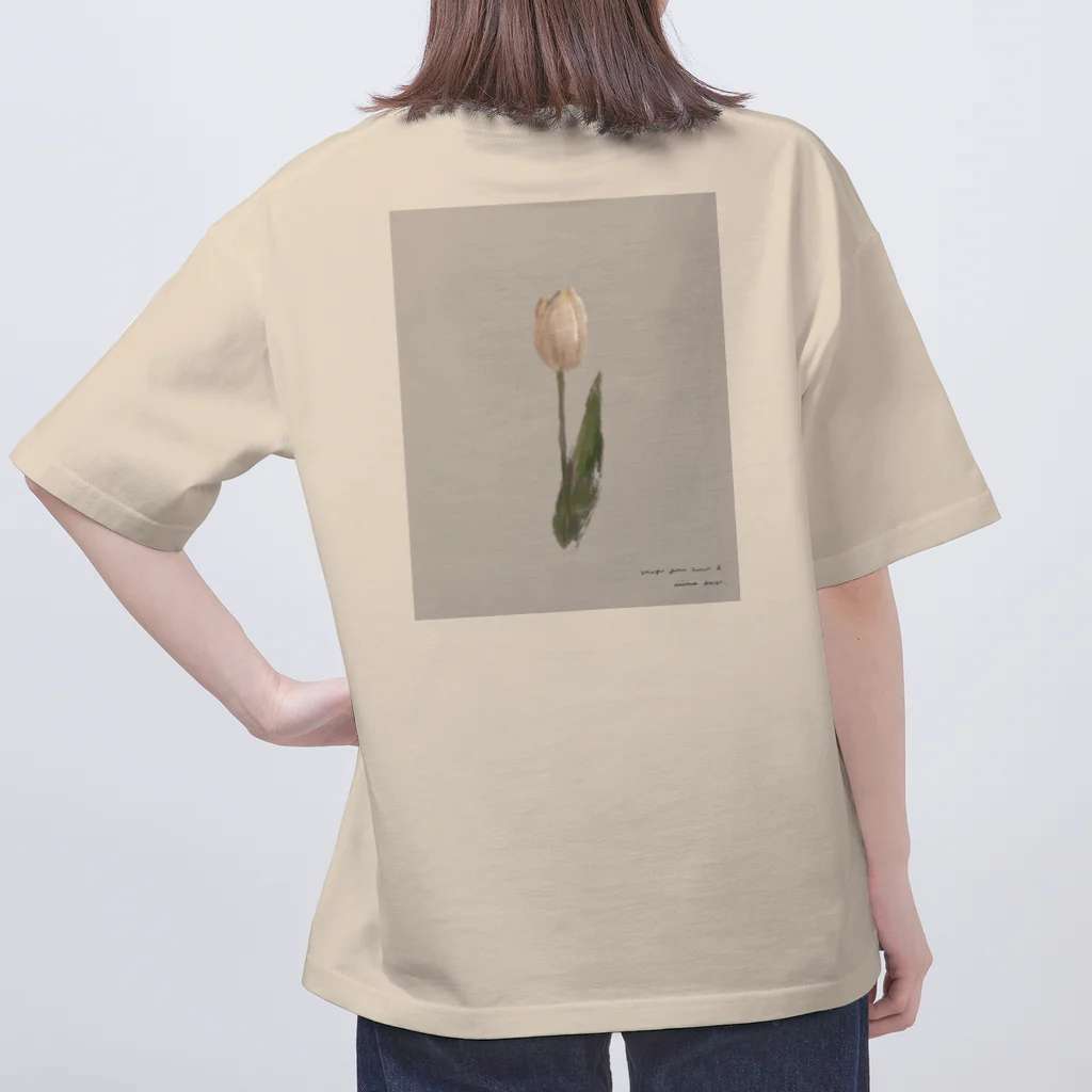 rilybiiのCherry Blossom Tulips Oversized T-Shirt