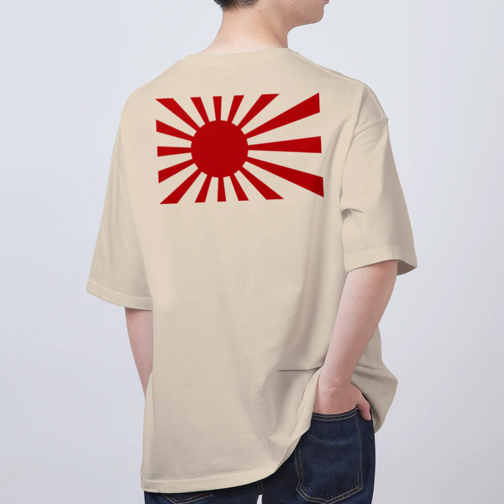 TシャツジャパンSUZURI店🇯🇵の愛国 イッテマイリマス（日本地図と旭日旗） オーバーサイズTシャツ