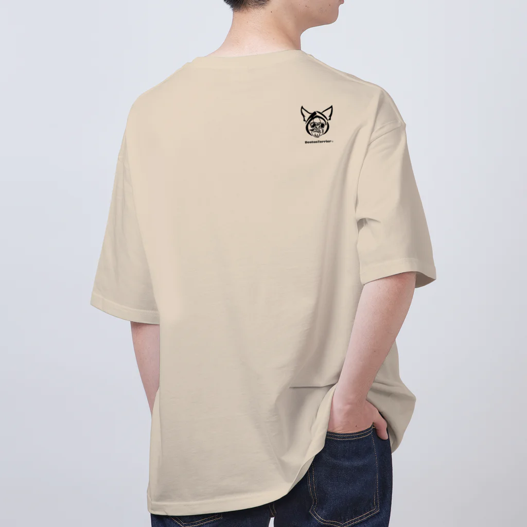 T.Borston69のBorston Terrier~Cool White~ オーバーサイズTシャツ