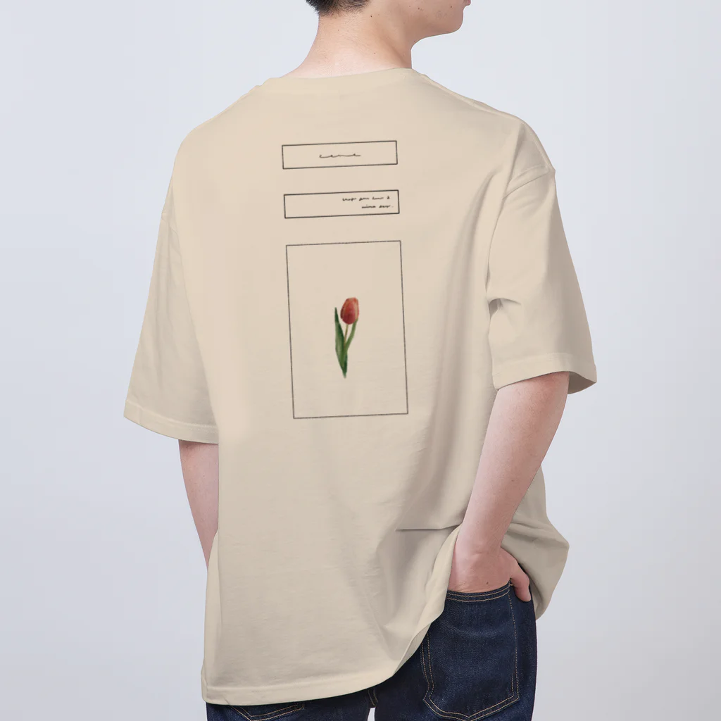 rilybiiのlogo flame × tulip flame Oversized T-Shirt