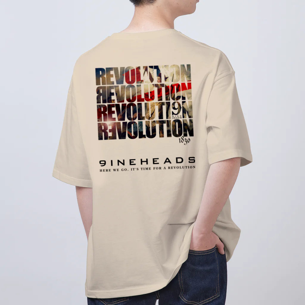 9INEHEADSのREV_Black Oversized T-Shirt