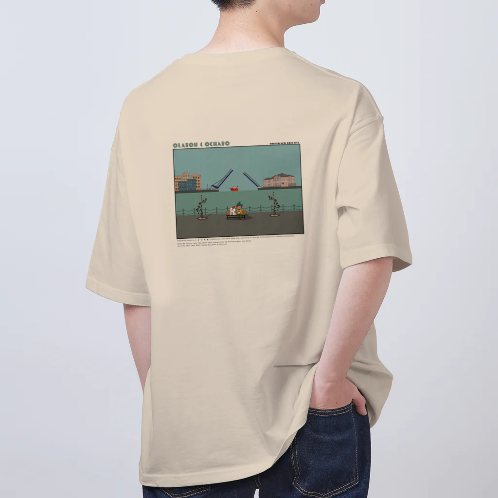 NOBLEROSEGRAFFITIの門司港 跳ね橋シリーズ Oversized T-Shirt