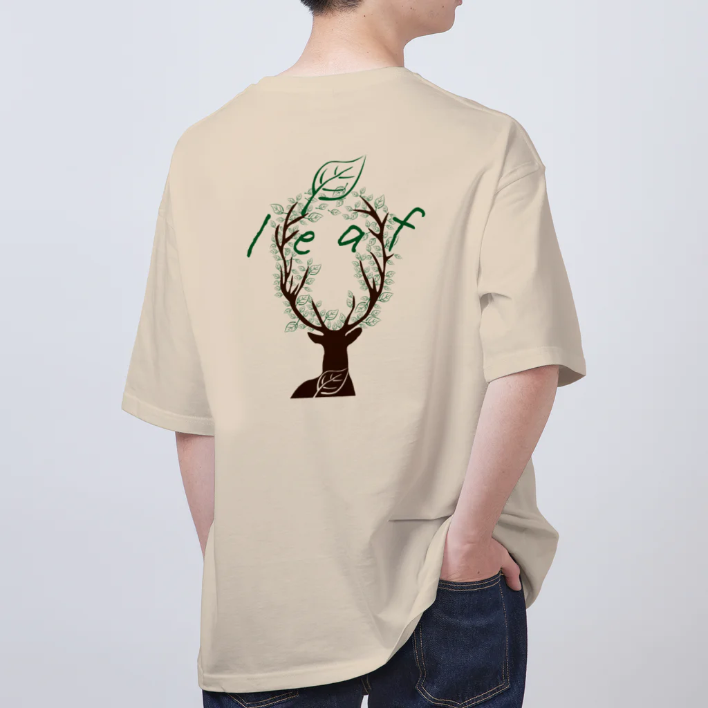 キャンプグッズ【tゑnt by leaf】の鹿leaf Oversized T-Shirt